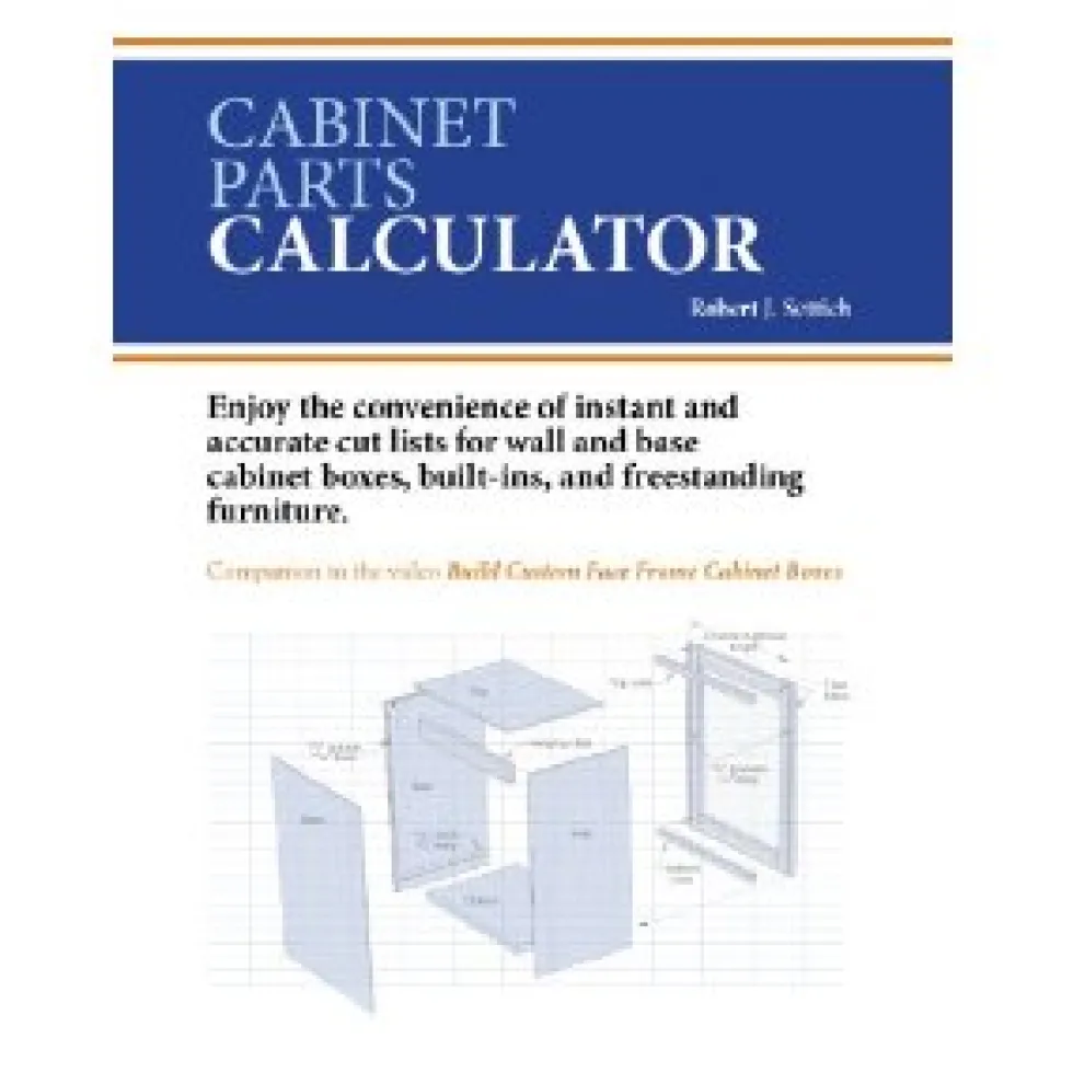 Cabinet Parts Calculator DVD ROM