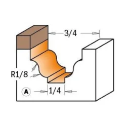 CMT Classical Bead Bit - 1/4" Shank