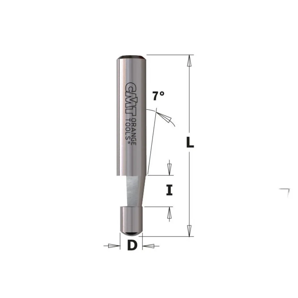 CMT 1/4 inch 7 degree Panel Pilot Trim Bit - 1/4 inch Shank