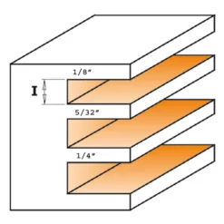CMT Slot Cutter w/ Top Bearing - 1/2in Shank