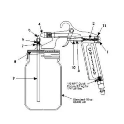 Critter Spray Gun Stainless Steel Tube