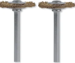 Dremel 3/4 inch Brass Wire Wheel Brush - Pack of 2