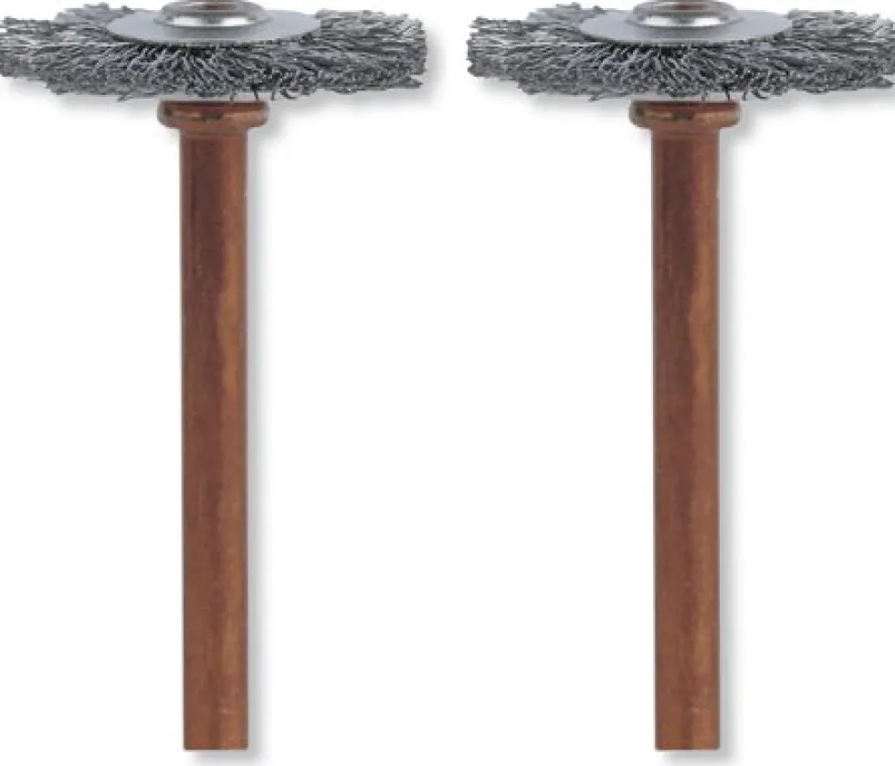 Dremel 3/4 inch Stainless Steel Wire Wheel Brush - Pack of 2