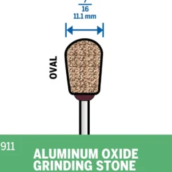 Dremel 7/16" Pear Aluminum Oxide Grinding Stone