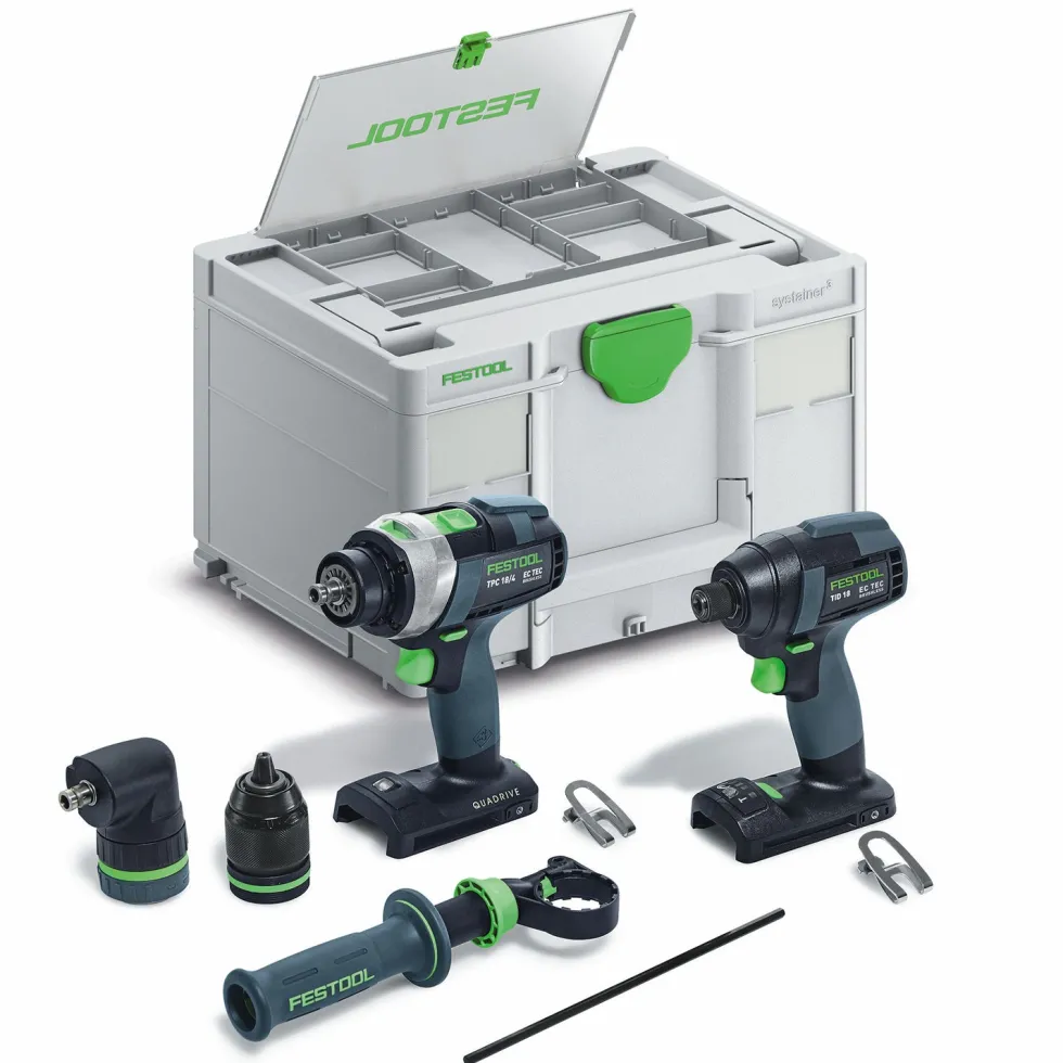 Festool Basic Cordless Combo Set - TID 18 + TPC 18/4