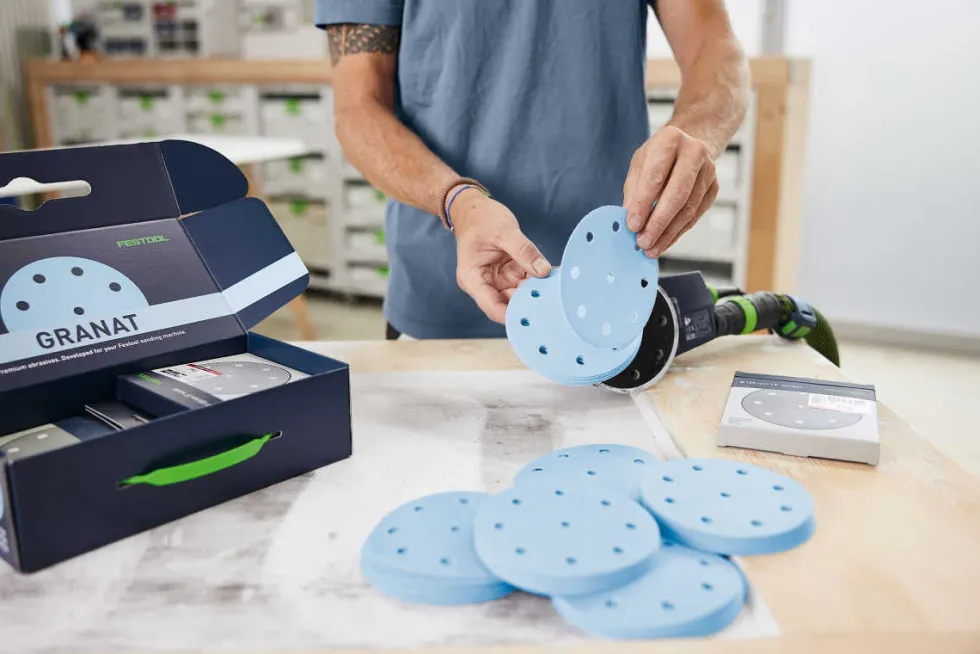 Festool Granat 125mm Sanding Disc Starter Set - Pack of 60