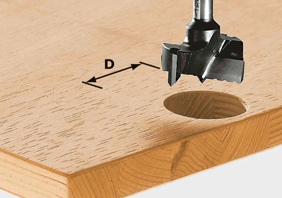 Festool Hinge Boring Router Bit - 8mm shank