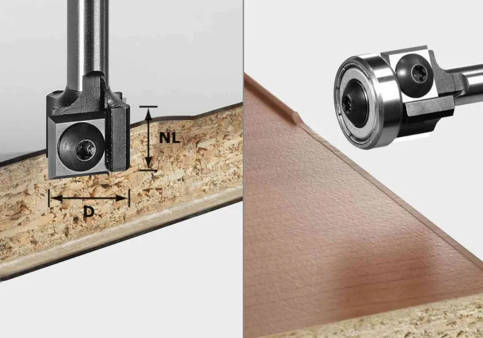 Festool 19mm Insert Flush Trim Router Bit - 8mm shank