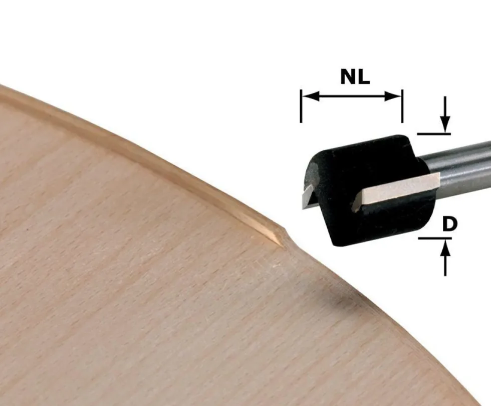 Festool 19mm Trim Router Bit - 8mm shank