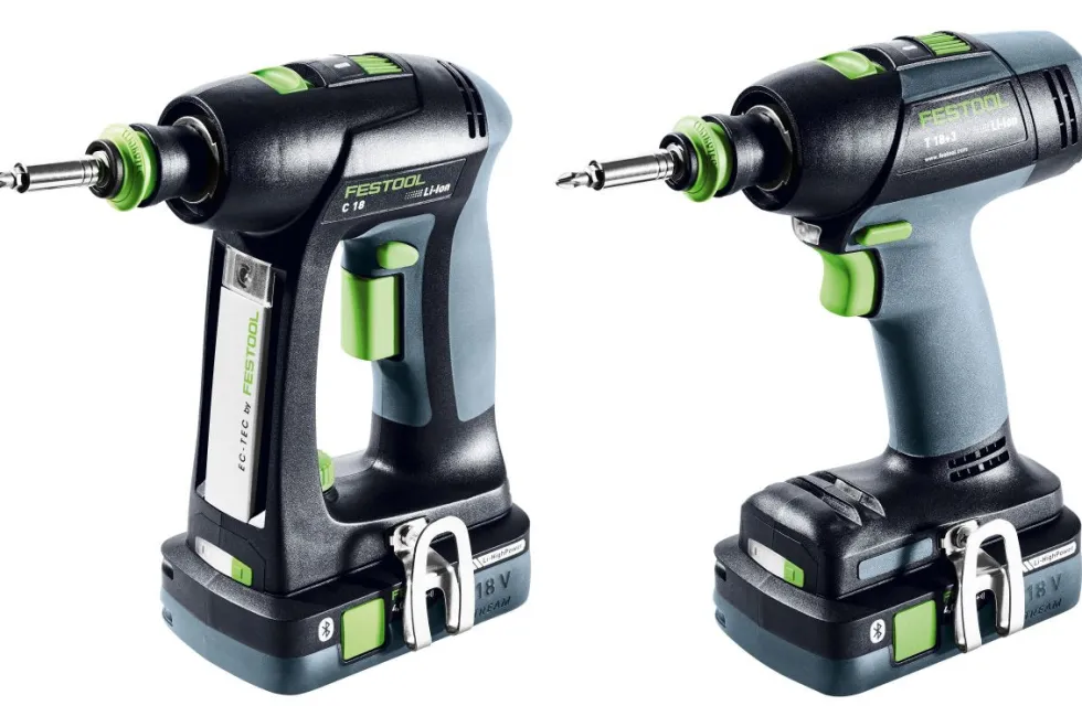 Festool T18 and C18 Lithium Ion Cordless Drills