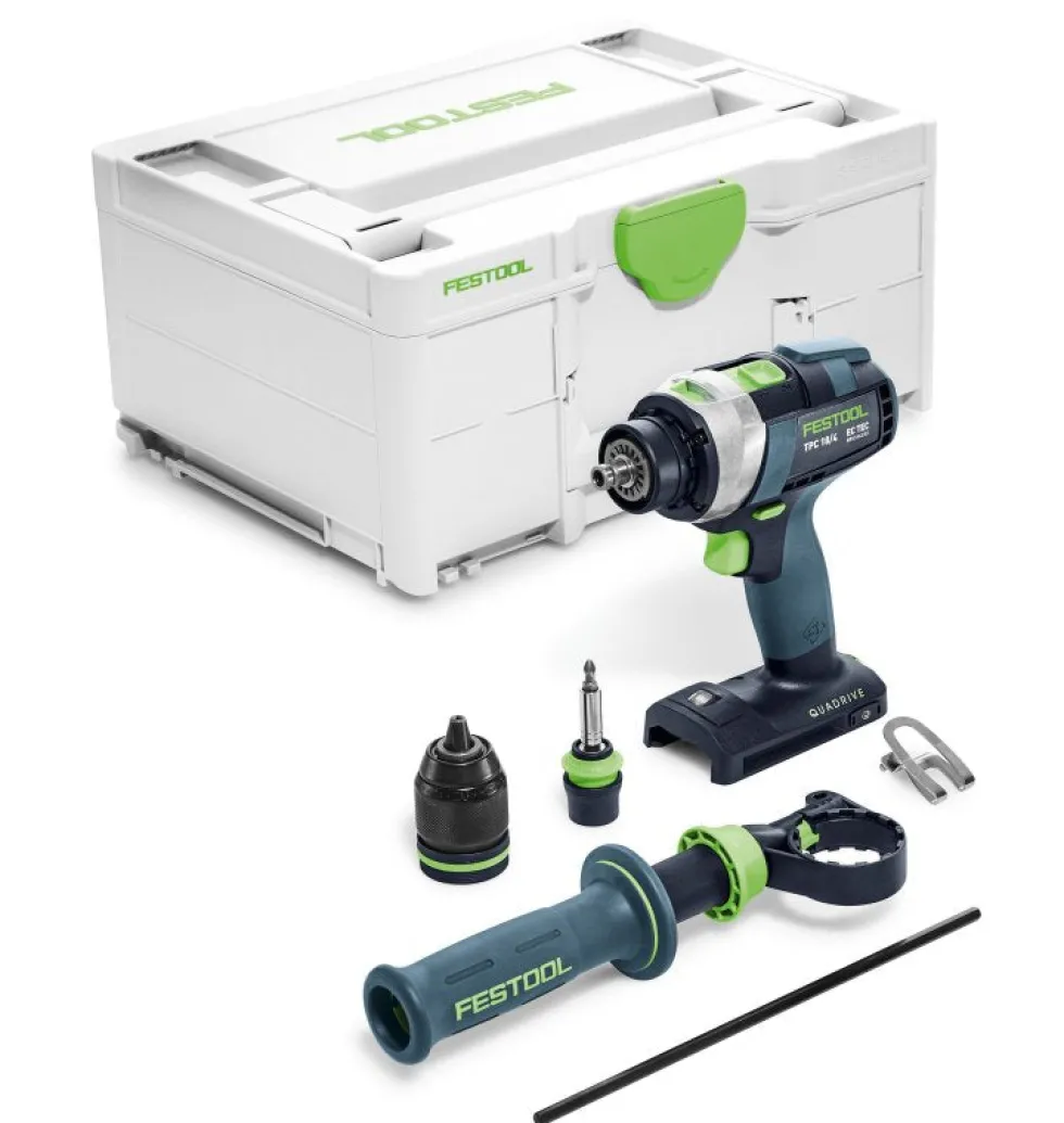 Festool TPC 18/4 Li-Ion QuaDrive Cordless Hammer Drill