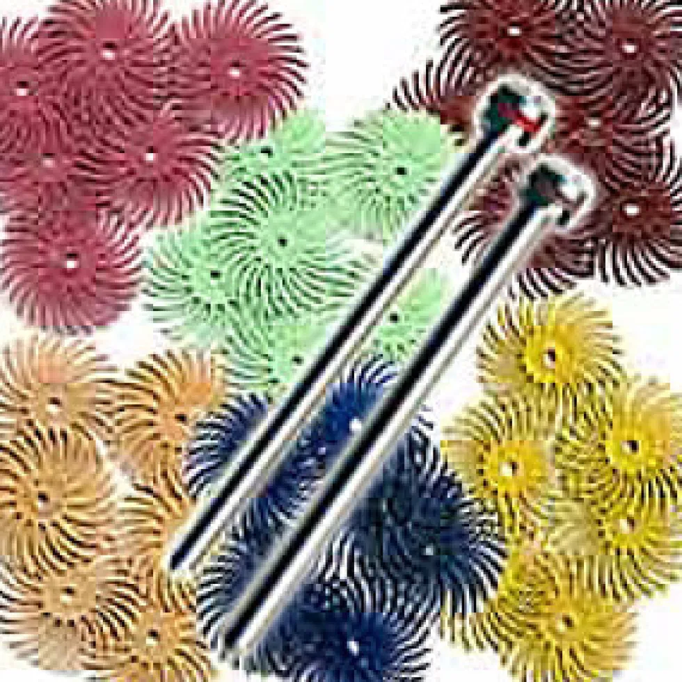 Foredom 3/4in Radial Bristle Brush - Pk of 6