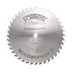 Forrest Woodworker II: 10" x 40 Tooth No. 1 Square Cut Blade  - 1/8" Kerf