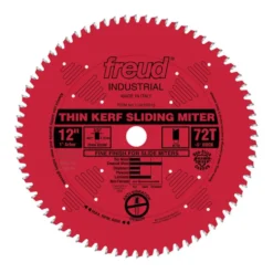 Freud 12" Thin Kerf Sliding Miter Blade: 12" x 72 Tooth - .090" Kerf