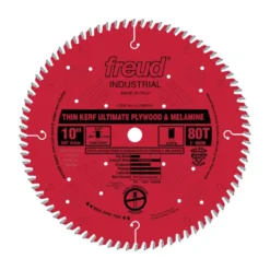 Freud Thin Kerf Ultimate Plywood & Melamine Blade: 10" x 80 Tooth - .098" Kerf