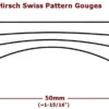 Hirsch Swiss Pattern Gouge - 50mm