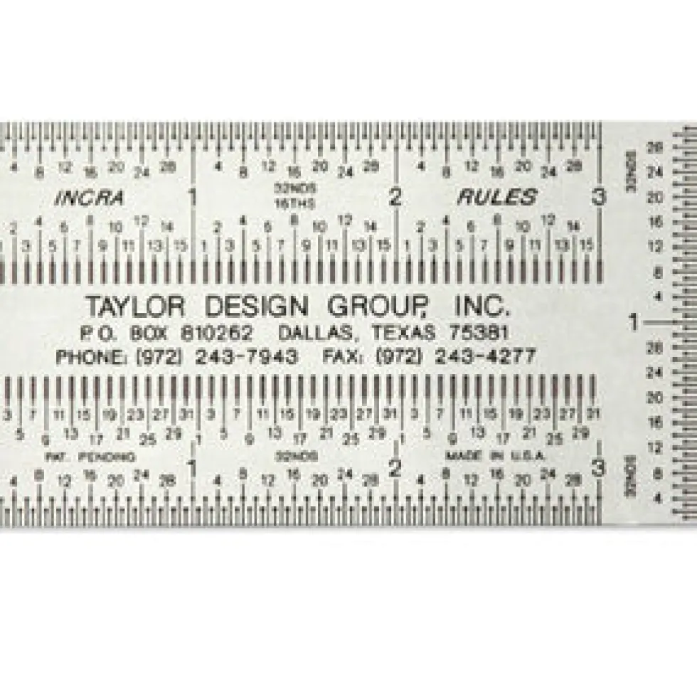 Incra Pocket Rule - 3in x 2in