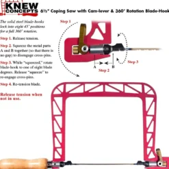 Knew Concepts Woodworker's Aluminum Coping Saw
