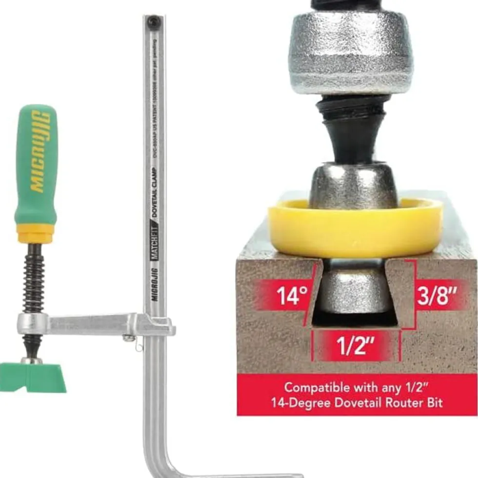Micro Jig MATCHFIT Dovetail Clamp AP