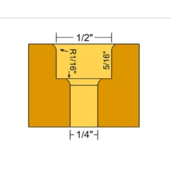 Micro Jig ZeroPlay 2-Step Plunge Router Bit