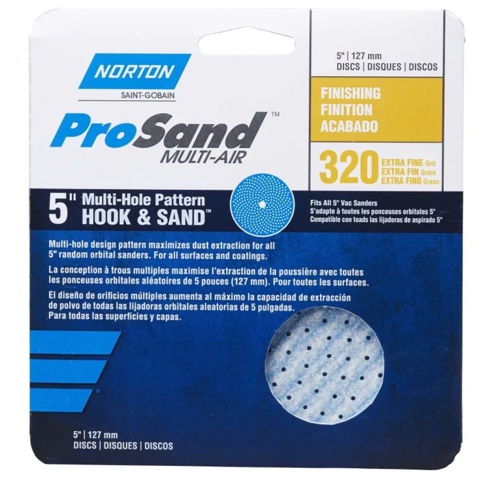 Norton ProSand Multi-Air Hook & Loop Discs - 5 inch