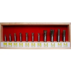 13 Piece Bit Set for Leigh D-Series 24in Dovetail Jigs