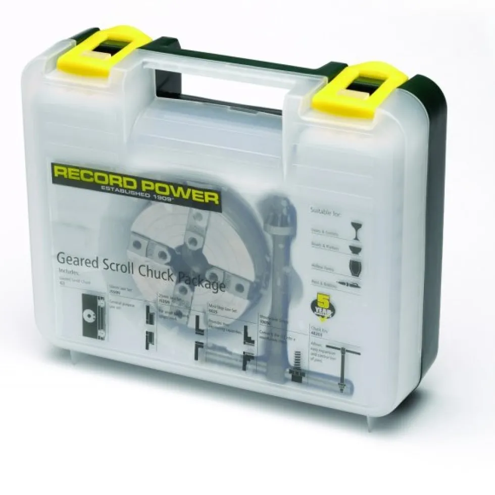 Record Power SC3 Geared Scroll Chuck