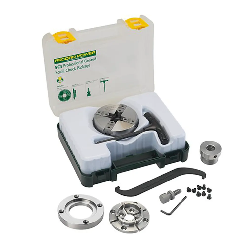 Record Power SC4 Professional Geared Scroll Chuck