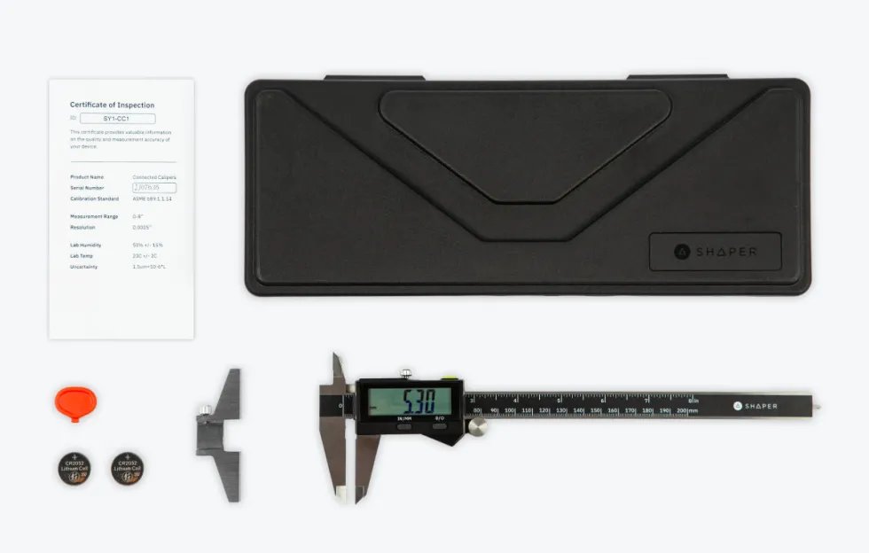 Shaper Tools Connected Caliper