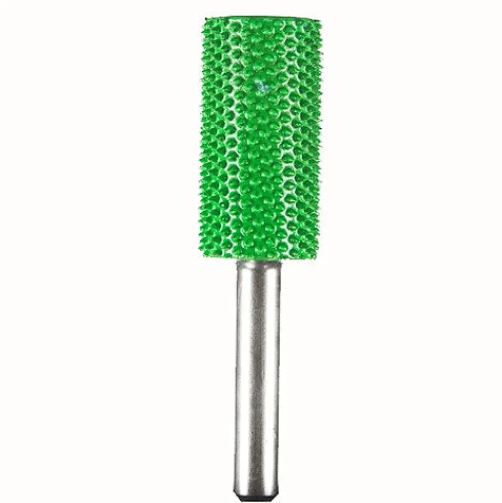Smooth End Cylinder Saburr Tooth Carbide Burrs - 1/4 inch Shank